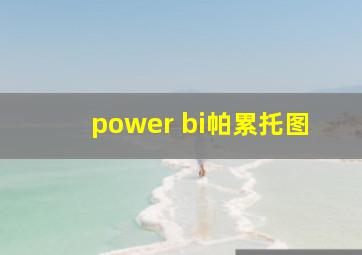 power bi帕累托图